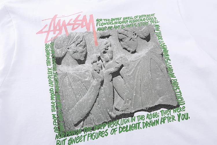 Футболка Stussy Sculpture Print "White" фото № 5