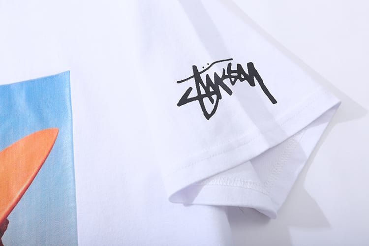 Футболка Stussy Woman With Surfboard "White" фото № 5