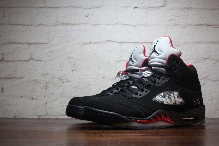 Air Jordan 5 Retro x Supreme "";Black""; фото № 2