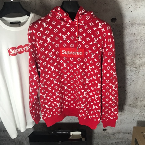 Худи Louis Vuitton x Supreme "";Red""; фото № 2