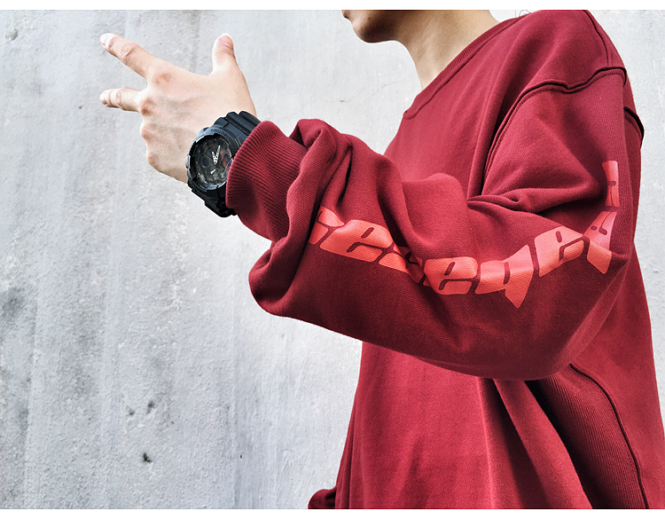 Свитшот Yeezy Season 4 Calabasas "";Burgundy""; фото № 4