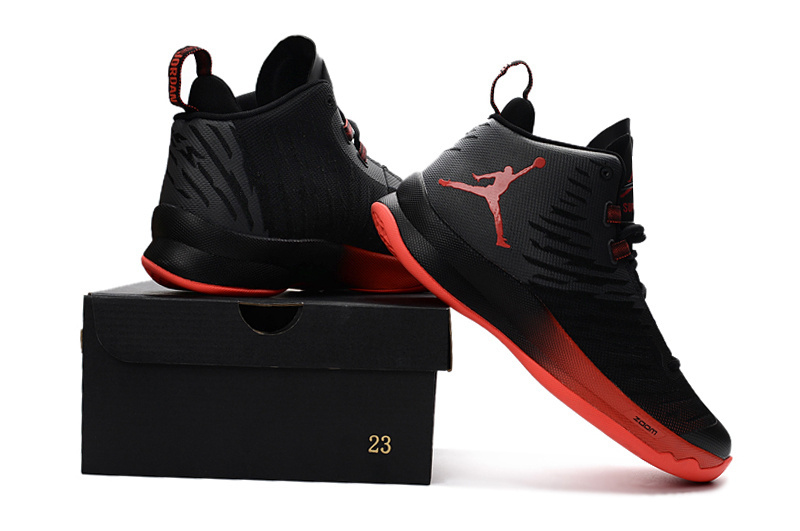 Air Jordan Super Fly 5 "";Black/Red""; фото № 2