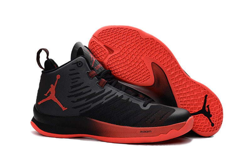 Air Jordan Super Fly 5 "";Black/Red""; фото № 3