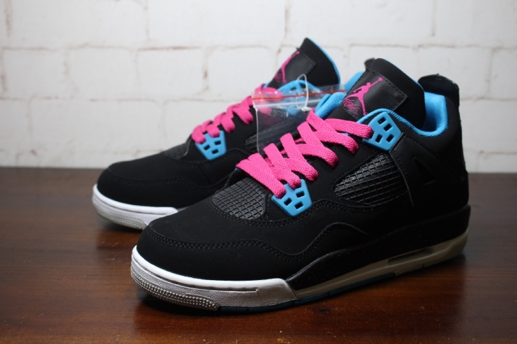 WMNS Air Jordan 4 Retro "";Black/Pink""; фото № 4