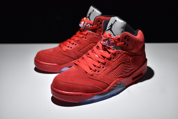 Air Jordan 5 "";Red Suede""; фото № 4