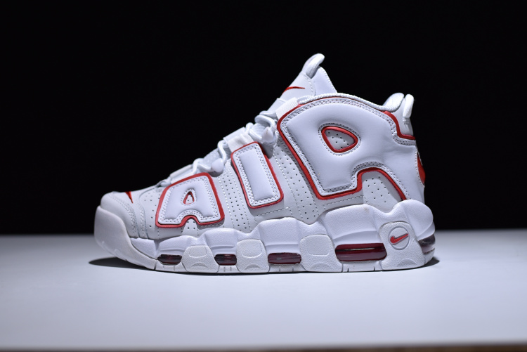 NIKE Air More Uptempo "";White/Red Lines""; фото № 2