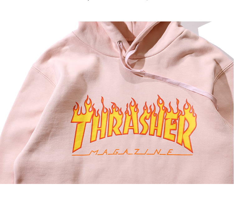 Худи Thrasher "";Pink/Burning-logo""; фото № 4